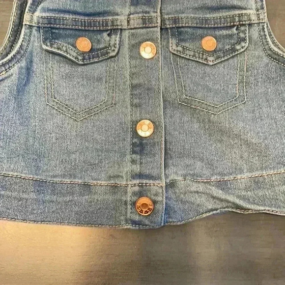 BCBG Toddler Girls Denim Vest - Picture 3 of 7